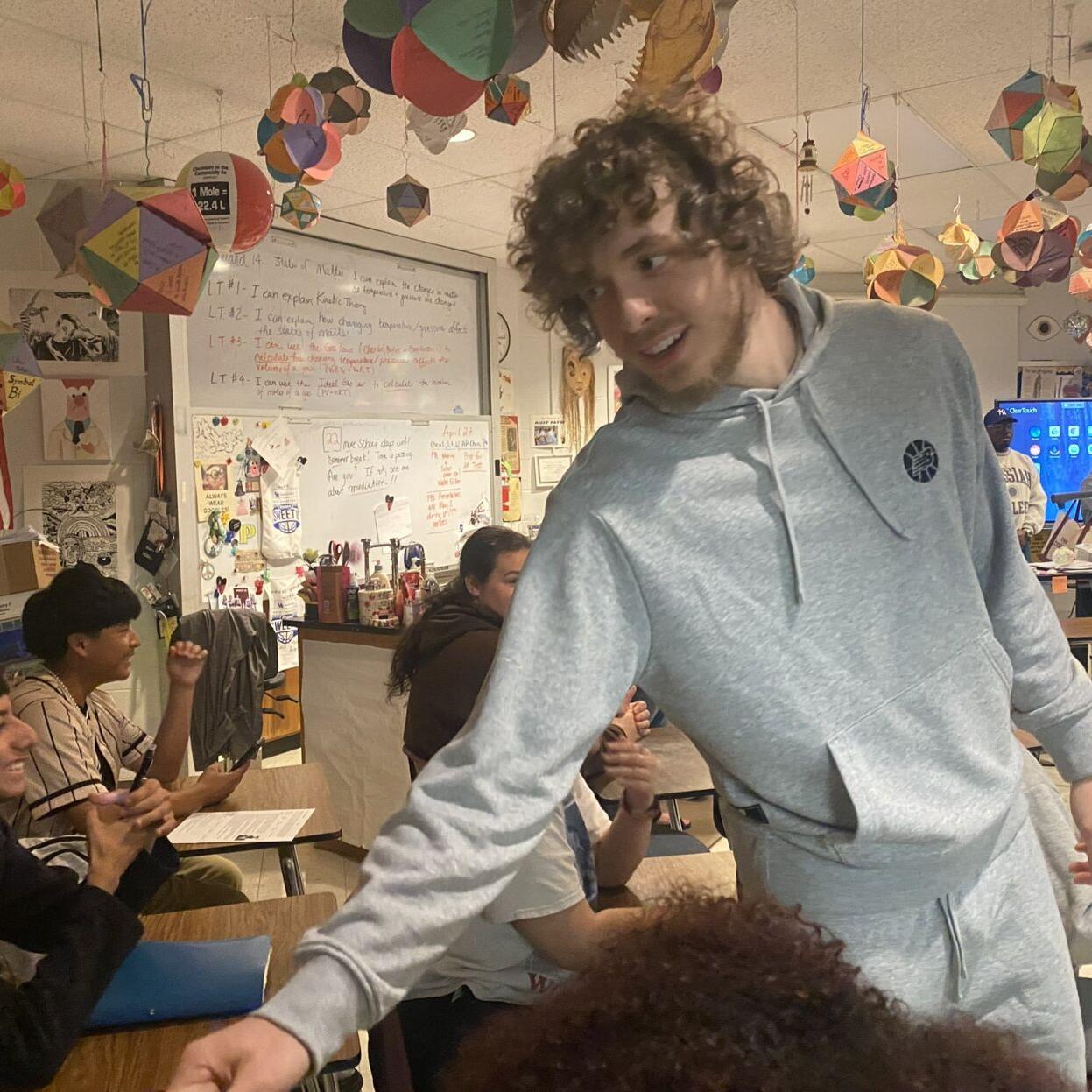 Rapper Jack Harlow visits several JCPS schools on April 27, 2023